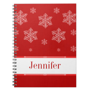 Let it Snow Notebook, rot Notizblock