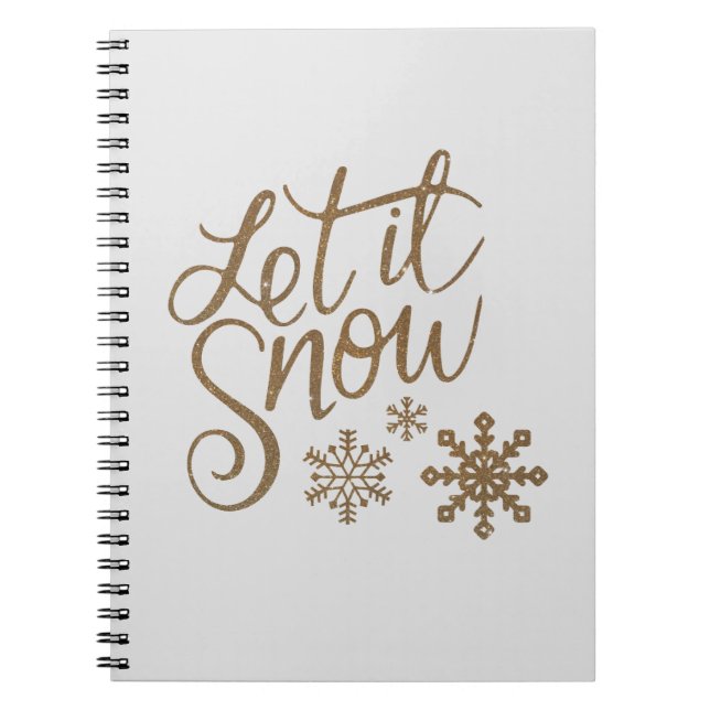 let it snow notizblock (Vorderseite)