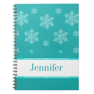Let it Snow Notizbuch, Aqua Notizblock