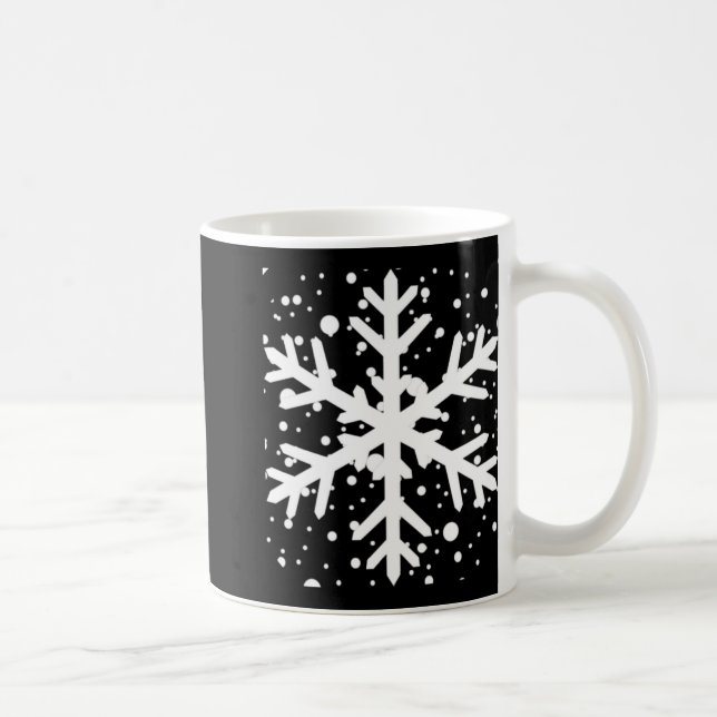 Let It Snow One Big Snowflake T Shirt  Kaffeetasse (Rechts)