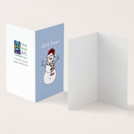 "Let it Snow" Snowman Grußkarte *Set von 25 Jahren