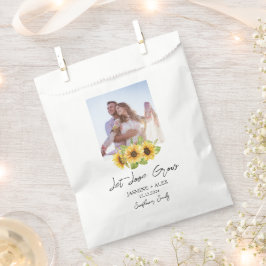 Let Love Grow l Sunflower Seeds Photo Wedding  Geschenktütchen