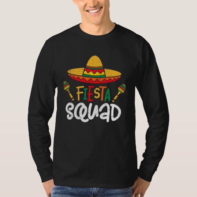 Let s Fiesta Squad Cinco De Mayo Mexico Party Para T-Shirt (Vorderseite)
