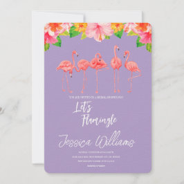 Let’s Flamingle! Tropical Bridal Shower Bash Einladung