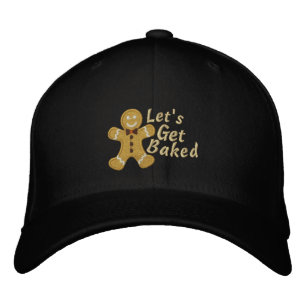 Let’s get Baked Gingerbread Man Bestickte Baseballkappe