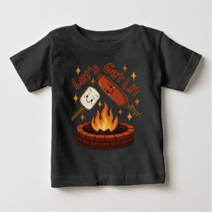 Let’s Get Lit Feuerstelle – Süße Marshmallow und H Baby T-shirt