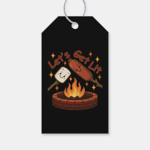 Let’s Get Lit Feuerstelle – Süße Marshmallow und H Geschenkanhänger