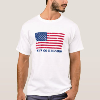 Let’s Go Brandon - American Flag T-Shirt