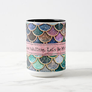 Let´s ist Meerjungfrauen personalisierte Tasse un