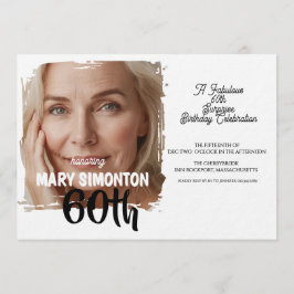 Let’s Party! A Fabulous 60th Surprise Celebration Einladung