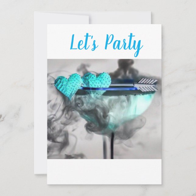 "LET S PARTY" ***BACHELORETTE*** - BRAUTPARTY EINLADUNG (Vorderseite)