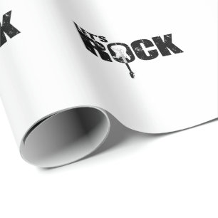 Let’s Rock Gitarre Musikstil Genre Rockband Geschenkpapier