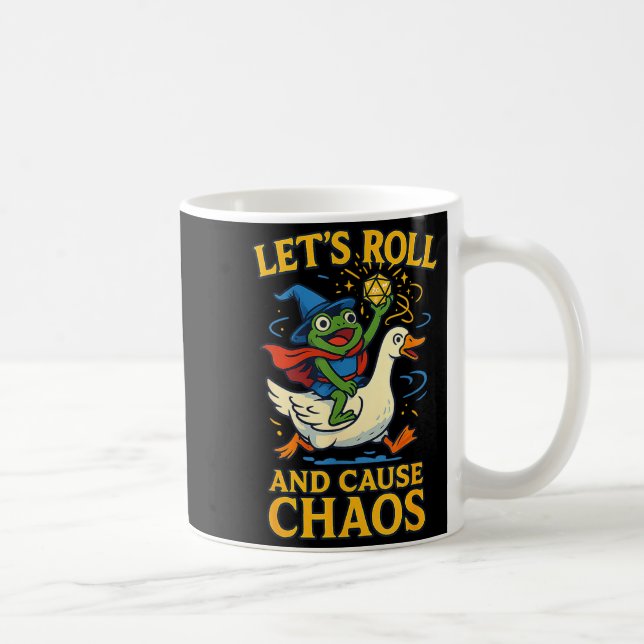 Let’s Roll And Cause Chaos Frog Wizard Goose Rpg A Kaffeetasse (Rechts)
