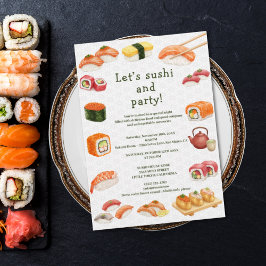 Let’s sushi and party! einladung