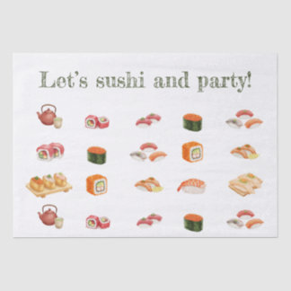 Let’s sushi and party! seidenpapier