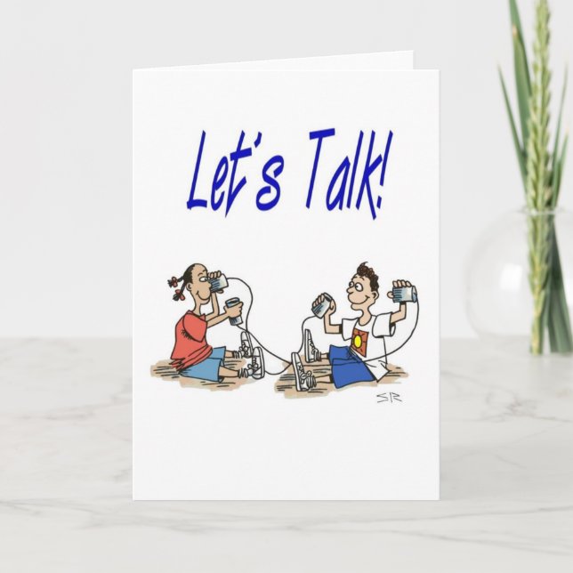 Let’s Talk greeting card Karte (Vorderseite)