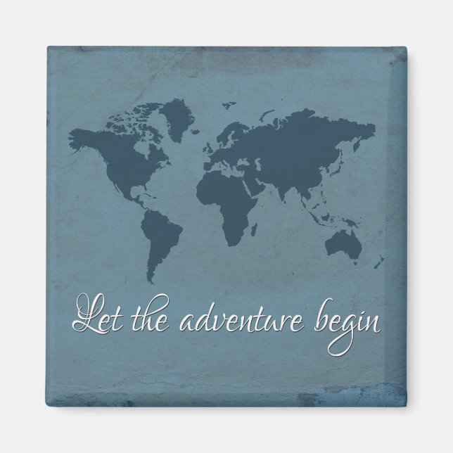 Let the adventure begin magnet (Vorne)