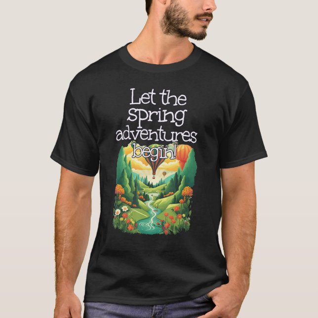 Let the Adventures begin for hot Air Balloon and L T-Shirt (Vorderseite)