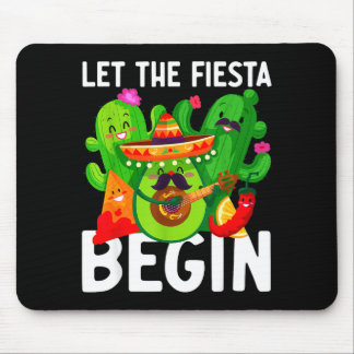 Let the fiesta begin funny cinco de mayo mexican L Mousepad