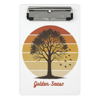 Let the Gourd Times Roll Autumn Design Mini Klemmbrett