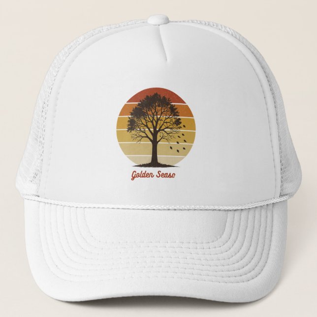 Let the Gourd Times Roll Autumn Design Truckerkappe (Vorderseite)