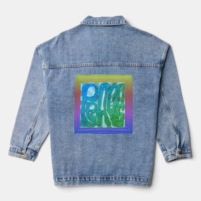 „Let There Be Peace“ Jeansjacke (Rückseite)