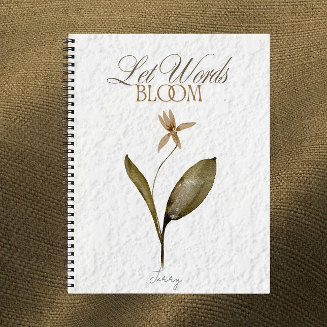 Let Words Bloom – Pressed Flower Journal for Write (Créateur téléchargé)