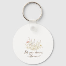 Let Your Dreams Bloom | Soft Floral Motivation Art
