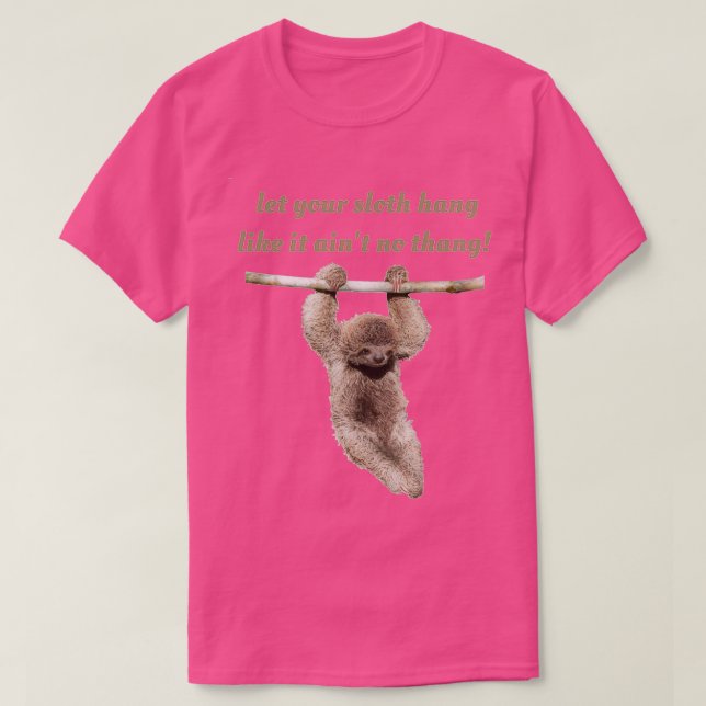 Let your sloth hang Triblend T-Shirt (Design vorne)
