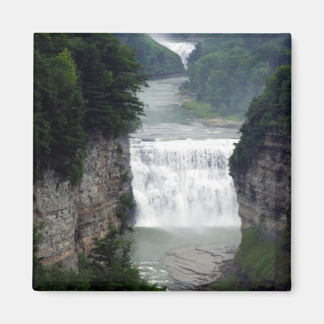 Letchworth Staat Park Hoch- und Mittelwasserfälle Magnet (Vorne)
