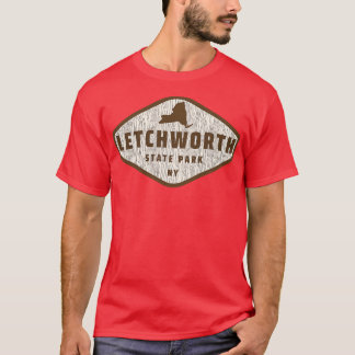 Letchworth Staat Park New York Tree Log Texture Wo T-Shirt
