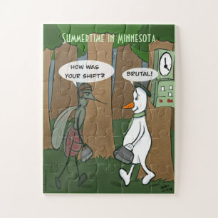 L'été au Minnesota Jigsaw Puzzle surdimensionné