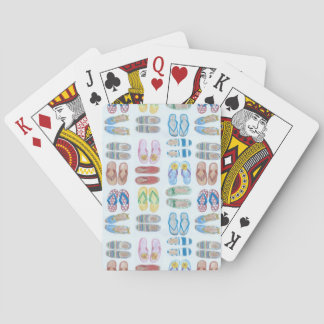 L'été est pour des cartes de jeu de sandales