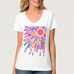 L'été génial Sun Flip-Flops le T-shirt de rayon