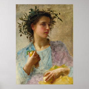 l'ete (Sommer) von William-Adolphe Bouguereau Poster
