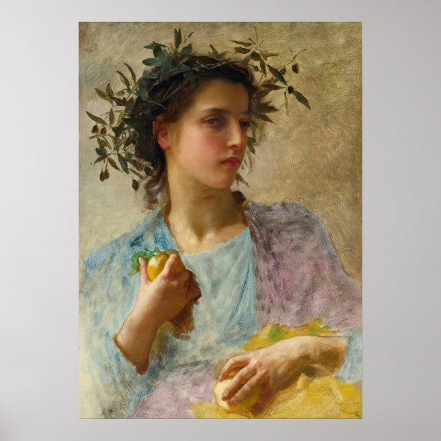 l'ete (Sommer) von William-Adolphe Bouguereau Poster (Vorne)