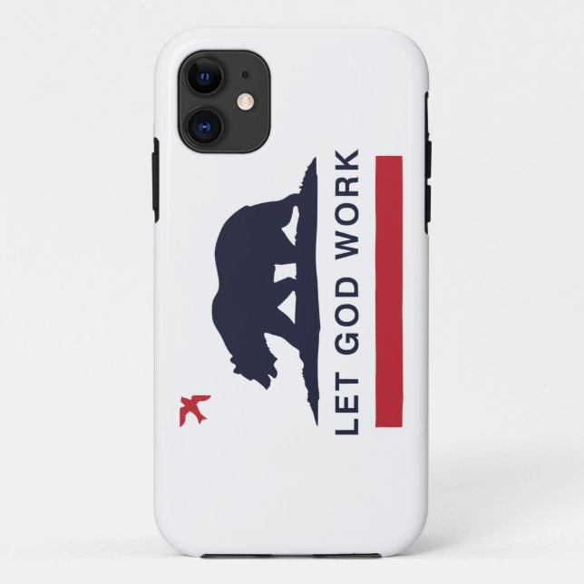 LETGOdwork Bär iPhone 5 Fall Amerika Case-Mate iPhone Hülle (Rückseite)