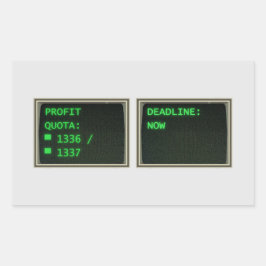 Lethal Company (nicht amtlich) - Gewinnquoten Rechteckiger Aufkleber