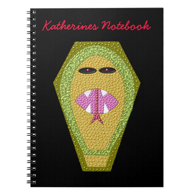 Lethal Egyptian Cobra Anpassbares Notebook Notizblock (Vorderseite)