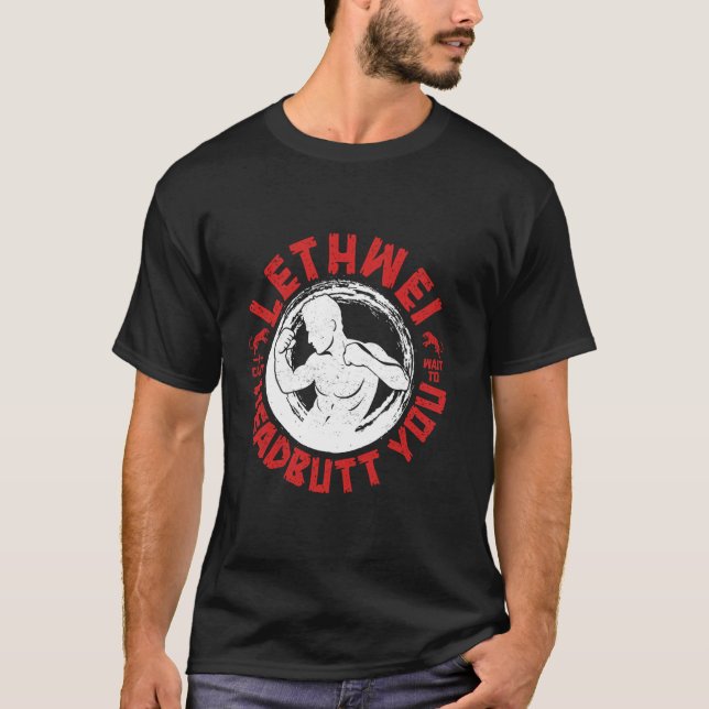 Lethwei Instructor Headbutt Burmese Boxing Myanmar T-Shirt (Vorderseite)