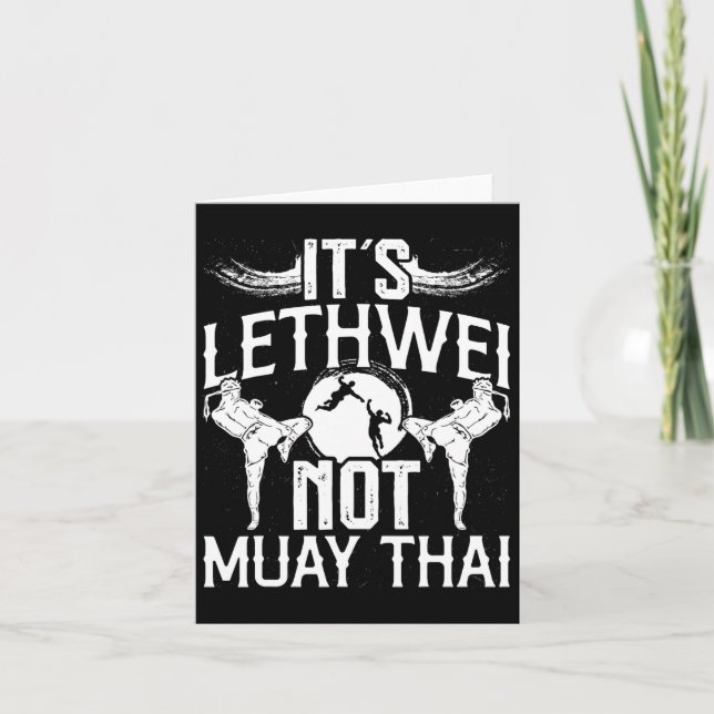 Lethwei nicht Muay Thai Mixed Martial Arts Burmese Karte (Vorderseite)