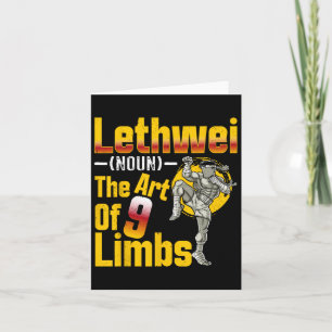 Lethwei (noun) The Art of 9 Limbs Myanmar Birmese Karte