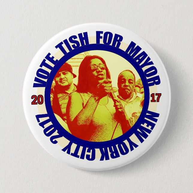 Letitia James für NYC Bürgermeister 2017 Button (Vorderseite)