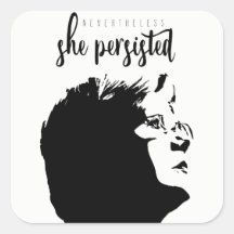 #LetLizSpeak Stickers "Néanmoins, elle a persisté"