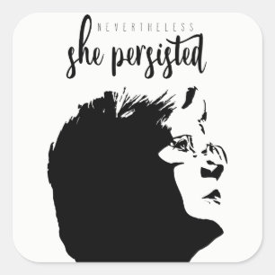#LetLizSpeak Stickers "Néanmoins, elle a persisté"