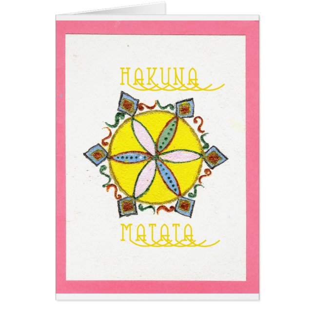 L'étoile à la fabrication de Hakuna Matata (Devant)