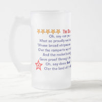L'étoile a orné la tasse de paillettes de bannière