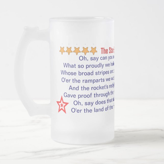 L'étoile a orné la tasse de paillettes de bannière (Gauche)