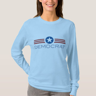 L'étoile barre le T-shirt de Démocrate