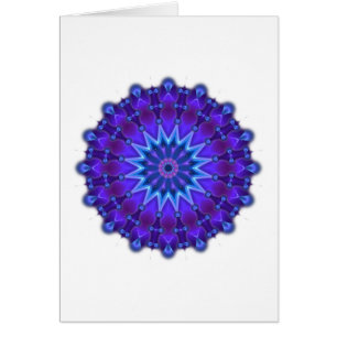 L'étoile Mandala en bleu